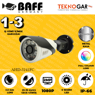 BAFF AHD-5241FC 3.6mm 2MP 6 WARM LED