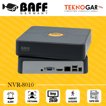 BAFF NVR-8010 10CH 8MP 4K XMEYE