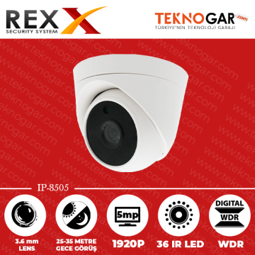 REX IP-8505 3.6mm 5MP 36 IR LED