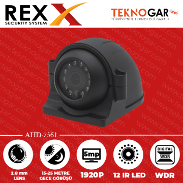 REX AHD-7561 2.8mm 5MP 12 IR LED ARAÇ KAMERASI
