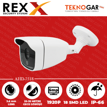 REX AHD-7518 3.6mm 5MP 18 SMD LED