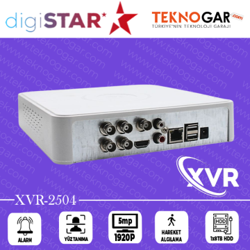 DigiSTAR XVR 2504 4CH 5MP XVR H265
