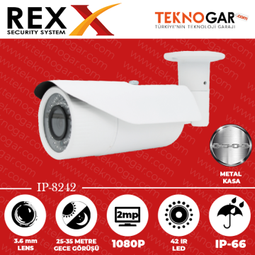 REX IP-8242 3.6mm 2MP 42 IR LED
