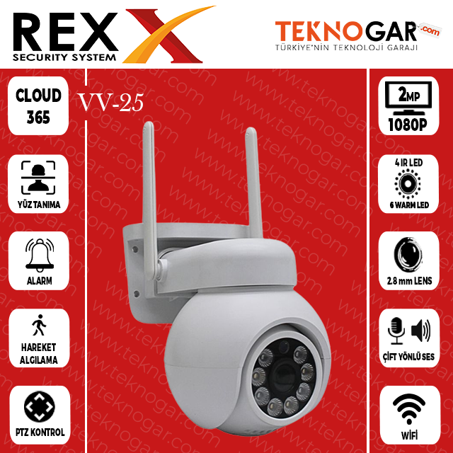 REX SMART VV-25 WİFİ-SPEED DOME PTZ