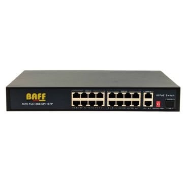 BAFF POE-162 AI POE SWITCH 16 PORT FİBER GIGABIT (2025 SERİSİ)