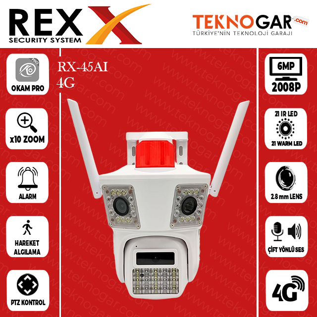 4G RX-45 ÜÇ KAMERA