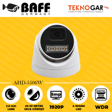 BAFF AHD-5506W 3.6mm 5MP 4 WARM LED