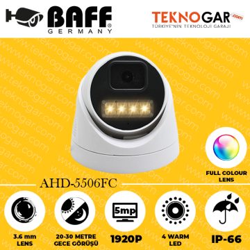 BAFF AHD-5506FC 3.6mm 5MP 4 WARM LED