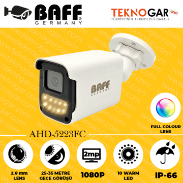 BAFF AHD-5223FC 2.8mm 2MP 10 WARM LED