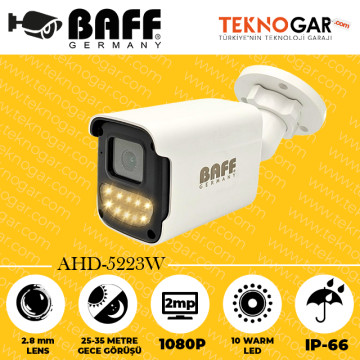 BAFF AHD-5223W 2.8mm 2MP 10 WARM LED