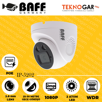 BAFF IP-5202 2.8mm 2MP 2 ATOM LED