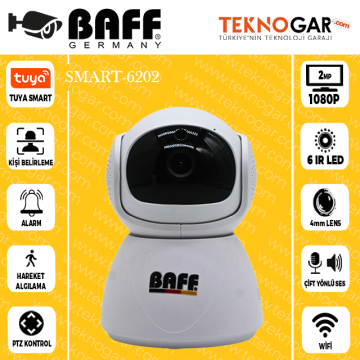 BAFF SMART-6202 KAMERA TUYA SMART (MİKROFONLU)