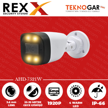 REX AHD-7521W 3.6mm 5MP 4 WARM LED