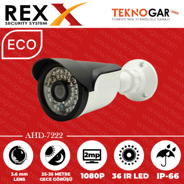 REX AHD-7222 3.6mm 2MP 36 IR LED