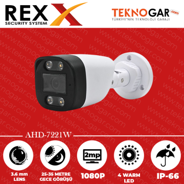 REX AHD-7221W 3.6mm 2MP 4 WARM LED