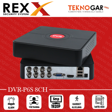 REX DVR-P6S 8CH 5MP H265