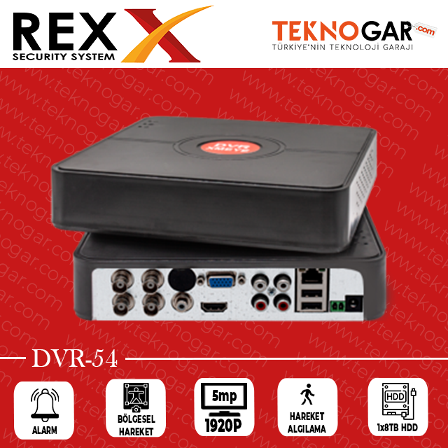 REX DVR-54 4CH 5MP XM XMEYE