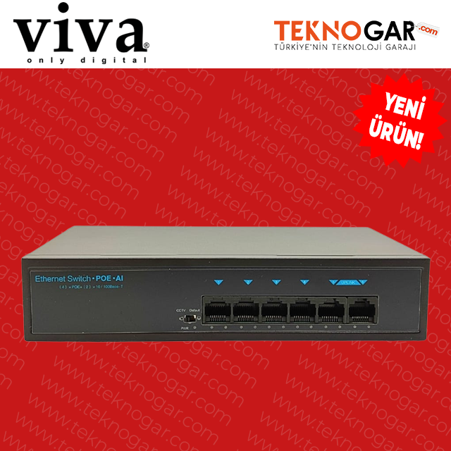 VIVA POE-124 4 PORT POE SWITCH