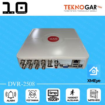 TEN DVR-2508 8CH 5MP XMEYE