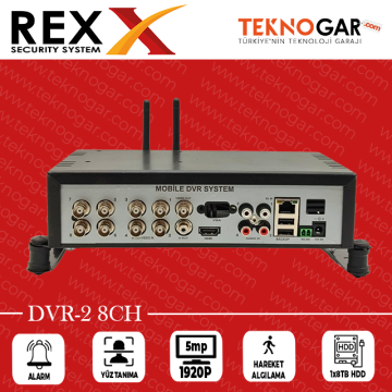 REX 4G MOBİL DVR 8CH 5MP XMEYE