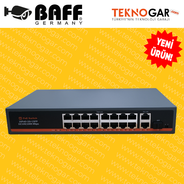 BAFF POE-2116 POE SWITCH (GIGABIT)
