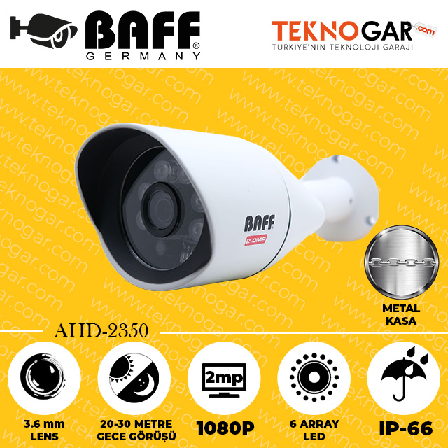 BAFF AHD-2350 3.6mm 2MP 6 ARRAY LED