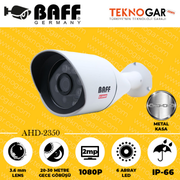 BAFF AHD-2350 3.6mm 2MP 6 ARRAY LED