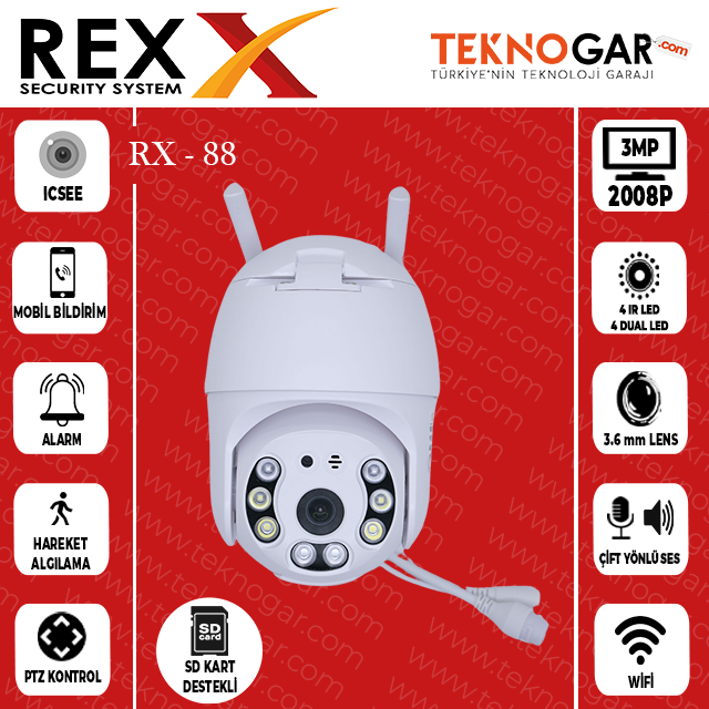 REX RX-88 WIFI SMART KAMERA