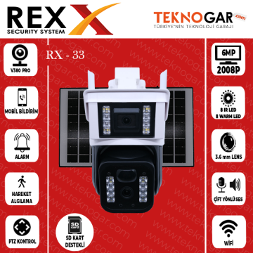 REX RX-33AI WIFI SOLAR KAMERA