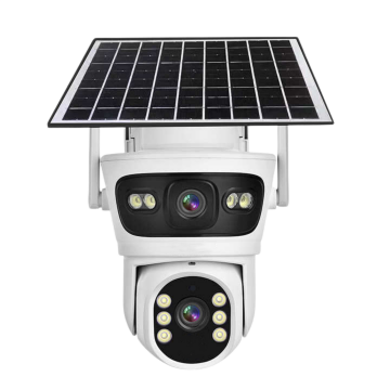 BAFF SIM-5700 6MP 4G Solar Güvenlik Kamerası Çift Lensli SIM Kartlı PTZ Kamera