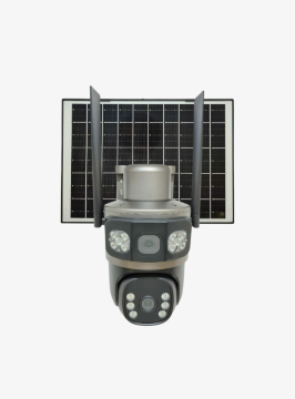 VIVA SIM-730 AOV 4G Solar iCSee Dual Lens Güvenlik Kamerası 10MP Güneş Panelli SIM Kartlı Kamera
