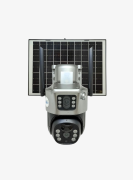VİVA SIM-735W 6MP Solar Güvenlik Kamerası WiFi PTZ Çift Lensli Hareket Takipli Kamera