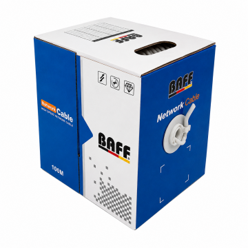 BAFF CAT6 23AWG 6mm 100 Metre Network Ethernet Kablosu CCTV ve IP Kamera Uyumlu