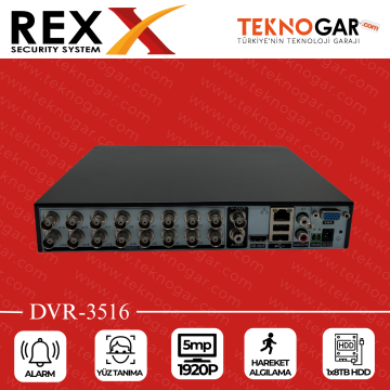 REX DVR-3516 16CH 5MP XMEYE