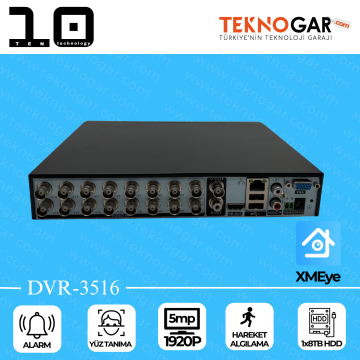 TEN DVR-3516 16CH 5MP XMEYE