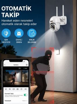 BAFF ICS-5407 4MP Akıllı WiFi Güvenlik Kamerası