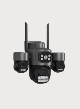 VİVA ICS-331 3MP 3 Kameralı WiFi Akıllı Güvenlik Kamerası AI Hareket Takipli PTZ ICSee Destekli