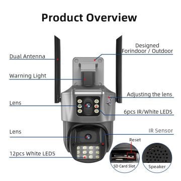 VİVA ICS-223 6MP 2 KAMERALI AKILLI KAMERA