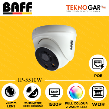 BAFF IP-5510W 2.8mm 5MP FULL COLOUR 2 WARM LED