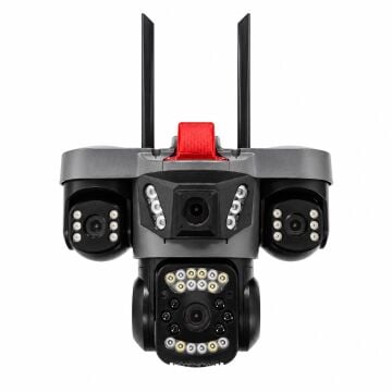 VIVA WIFI-814 16MP 4 Kameralı WiFi PTZ Güvenlik Kamerası AI Hareket Takip Gece Görüşlü Hieasy