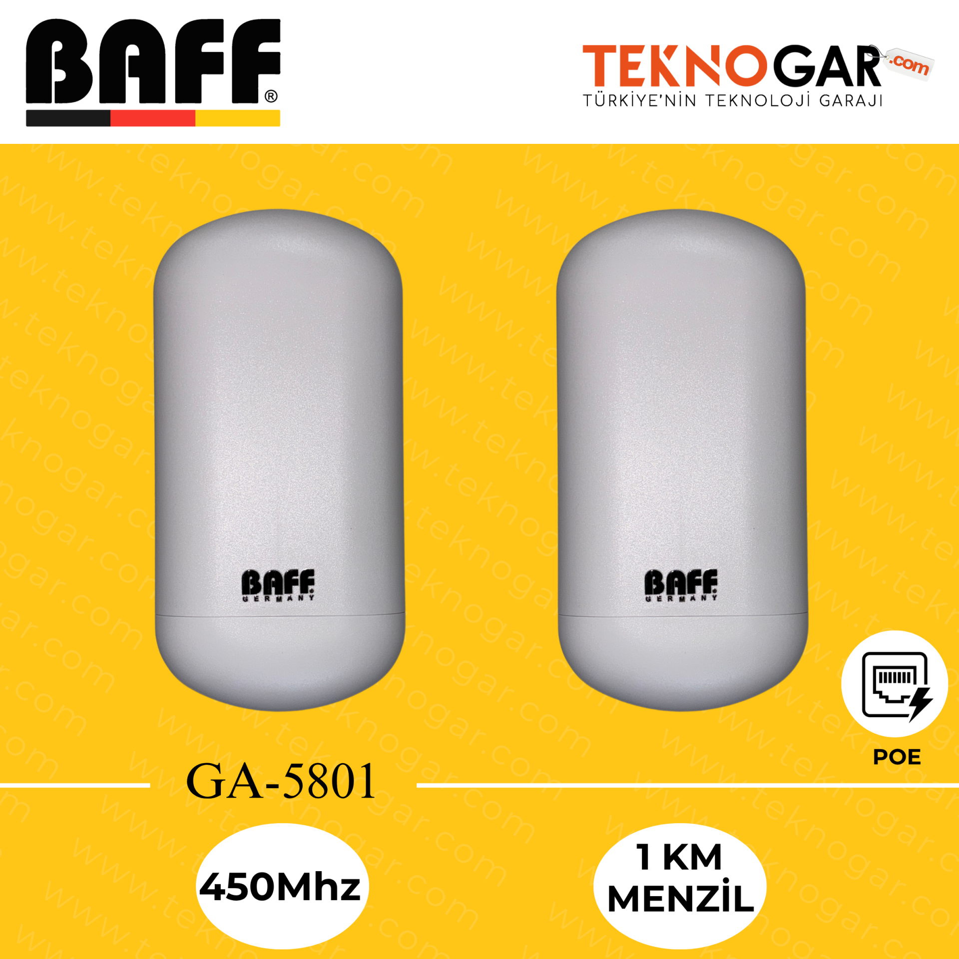 BAFF GA-5801 POE AKTARICI ANTEN SETİ